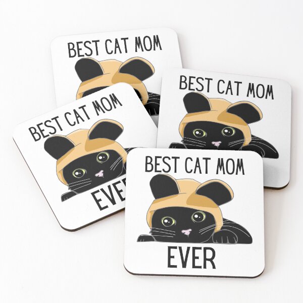 Item preview, Cute Black Cat - Best Cat Mom Ever - Black designed and sold by Christine Layne.