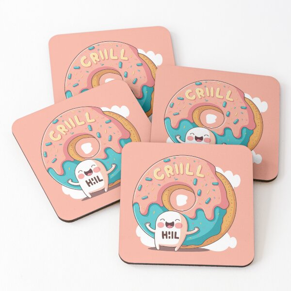 Item preview, Chill Donut Cartoon: A Fun and Relaxed Illustration designed and sold by kfir marco.