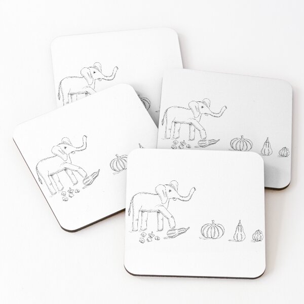 Item preview, Elephant Squashing Squashes designed and sold by Marian Hayes.