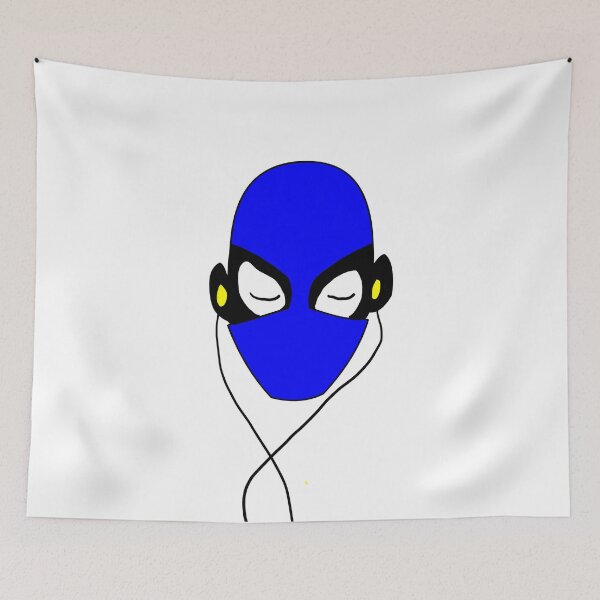 Item preview, Ninja Listening To Music With EarBuds designed and sold by ByTekk.