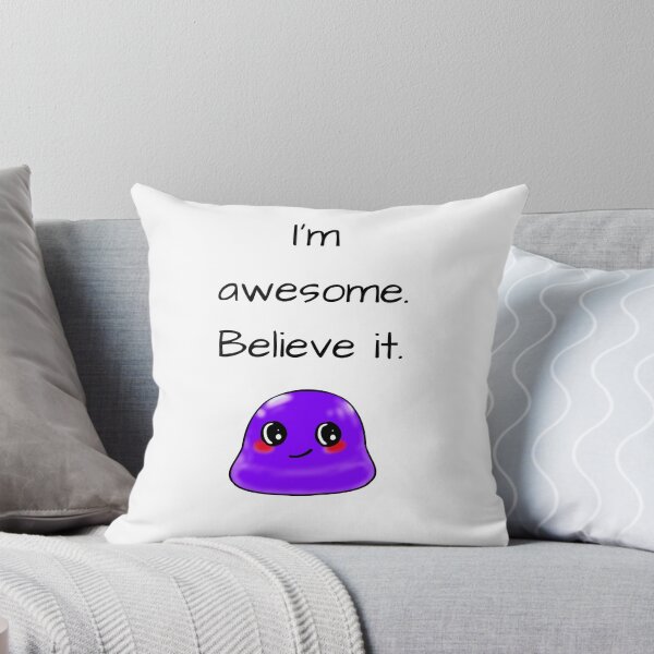Item preview, I'm awesome. Believe it smug Tiny Purple Blob emoji designed and sold by TinyPurpleHouse.