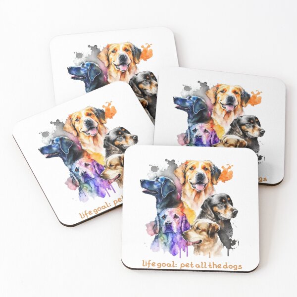 Item preview, life goal pet all the dogs designed and sold by printiesart.