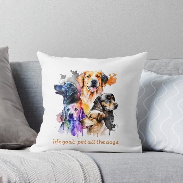 Item preview, life goal pet all the dogs designed and sold by printiesart.