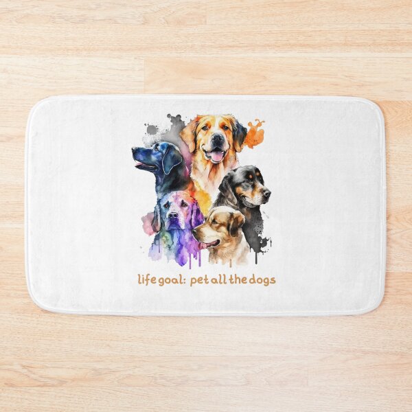 Item preview, life goal pet all the dogs designed and sold by printiesart.