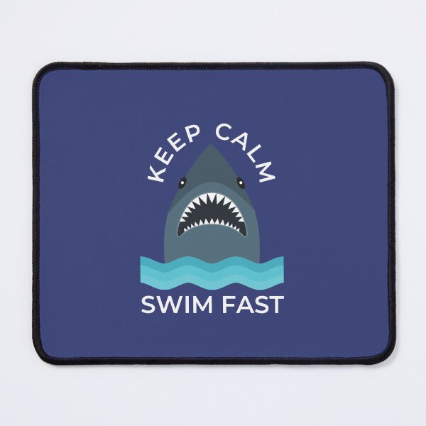 Item preview, Keep Calm and Swim Fast - Funny Shark designed and sold by Jalib.