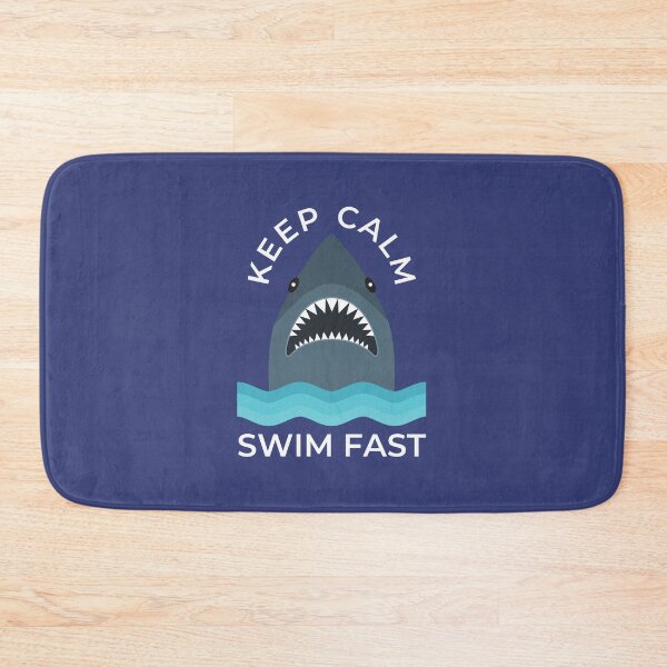 Item preview, Keep Calm and Swim Fast - Funny Shark designed and sold by Jalib.
