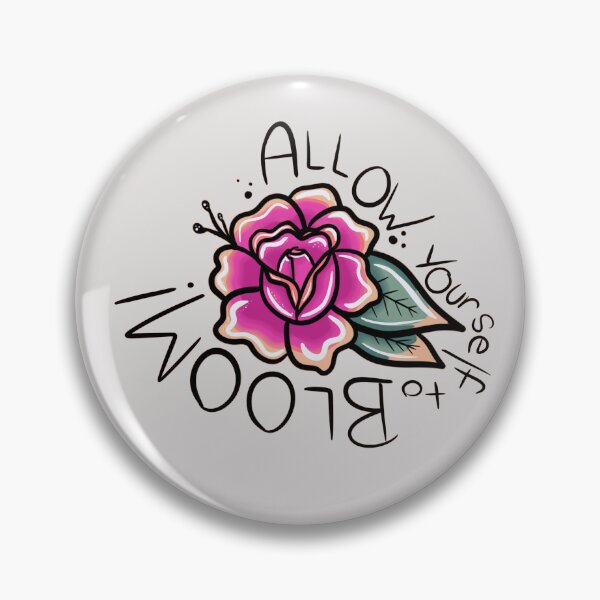 Item preview, Allow Yourself To Bloom, Garden Inspiration, Inspirational Quote, Floral Quote, In Bloom designed and sold by 10pmCreations.