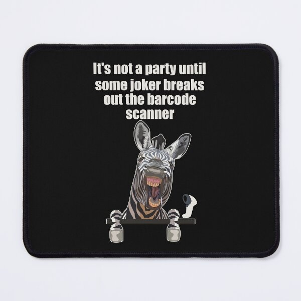 Item preview, Funny Zebra Barcode Scanner Joke Funny Laughing Zebra designed and sold by JoyOfHopeStore.