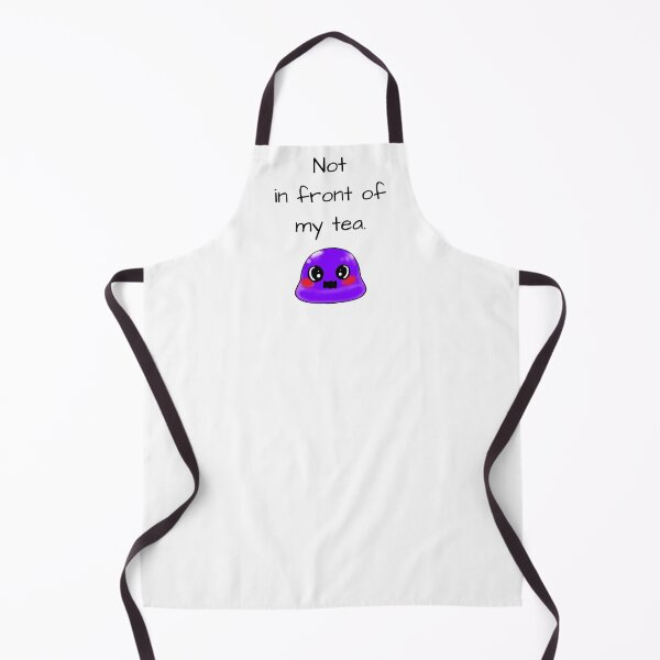 Item preview, Not in front of my tea sassy Tiny Purple Blob emoji designed and sold by TinyPurpleHouse.