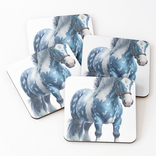 Item preview, Blue Horse: A Children's Book Style Illustration designed and sold by kfir marco.