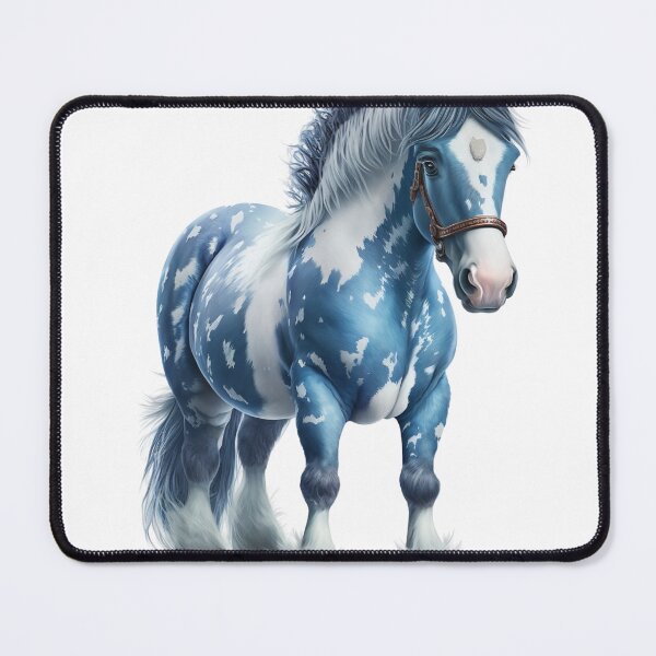 Item preview, Blue Horse: A Children's Book Style Illustration designed and sold by kfir marco.
