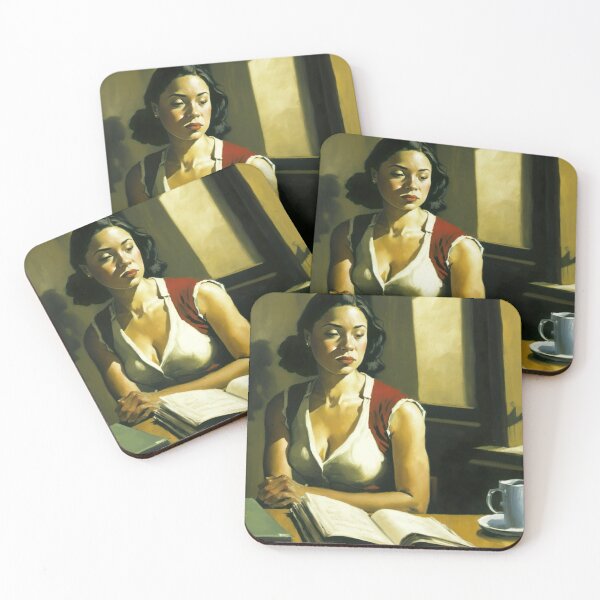 Item preview, Study in lonely mood, vintage art designed and sold by Lonesomefolk.