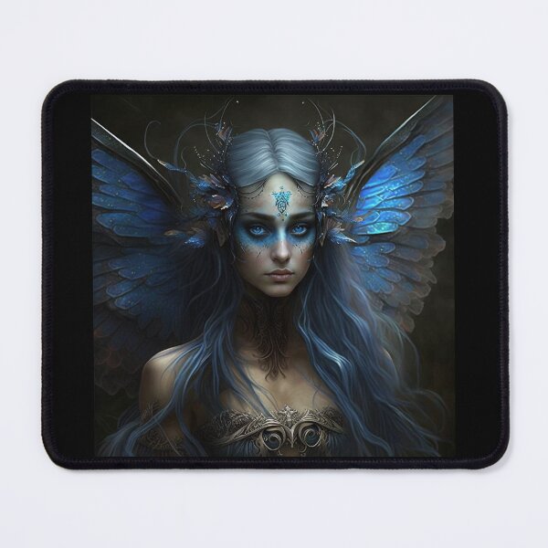 Item preview, Gothic Style Fairy (Fae) in Ornate Gold and Blue designed and sold by Dragonstrom.