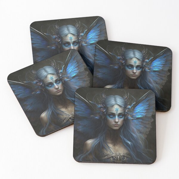Item preview, Gothic Style Fairy (Fae) in Ornate Gold and Blue designed and sold by Dragonstrom.