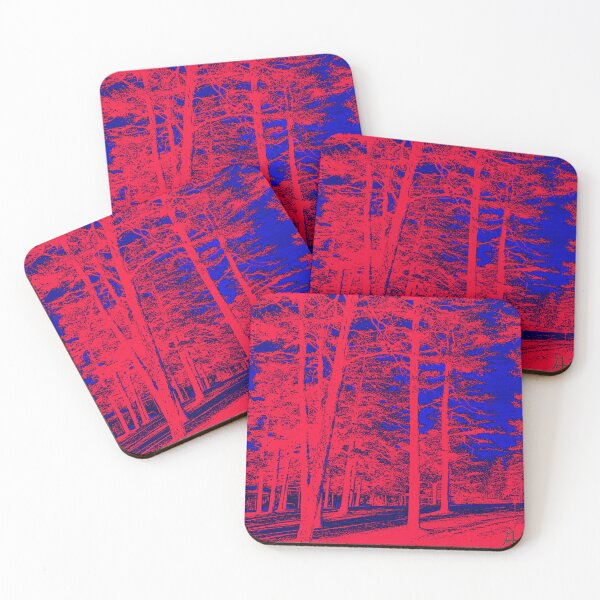 Item preview, Trees Covered in Red Casting a Shadow designed and sold by GaryMartinMedia.