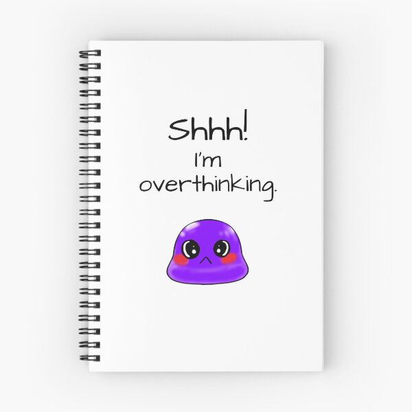 Artikelvorschau, Pssst! Ich denke zu viel über das freche Tiny Purple Blob-Emoji nach entworfen und verkauft von TinyPurpleHouse.