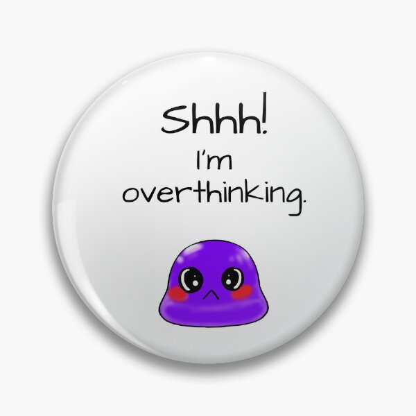 Artikelvorschau, Pssst! Ich denke zu viel über das freche Tiny Purple Blob-Emoji nach entworfen und verkauft von TinyPurpleHouse.