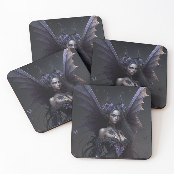 Item preview, Gothic Style Fairy (Fae) with Purple Wings and Eyes designed and sold by Dragonstrom.