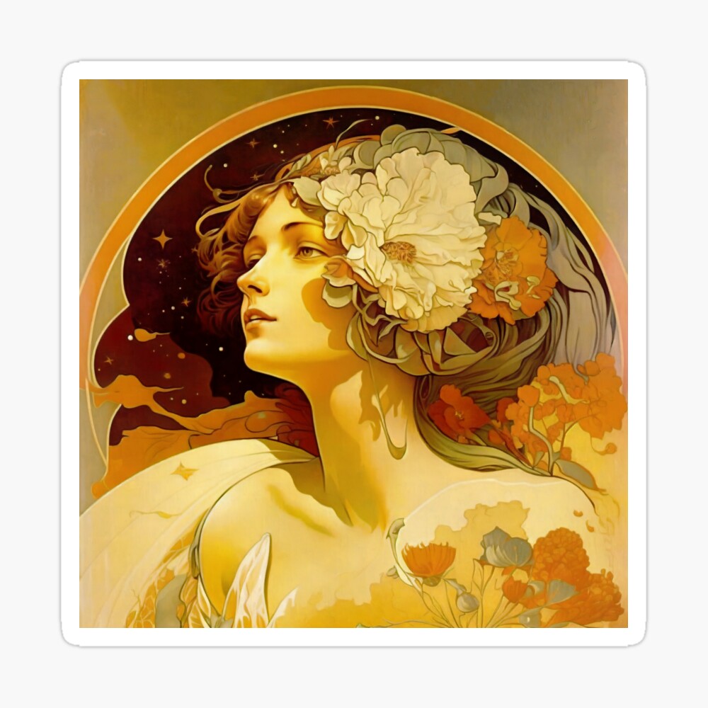 Amazon.com: onthewall Alphonse Mucha Moet Art nouveau