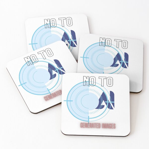 Item preview, No To Ai Generated Image T-shirt designed and sold by CreativeHUBArt.