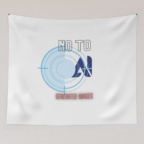 Item preview, No To Ai Generated Image T-shirt designed and sold by CreativeHUBArt.