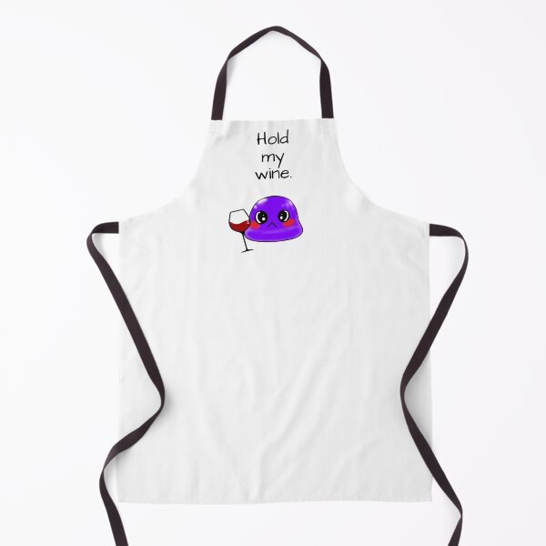 Item preview, Hold my wine sassy Tiny Purple Blob emoji designed and sold by TinyPurpleHouse.