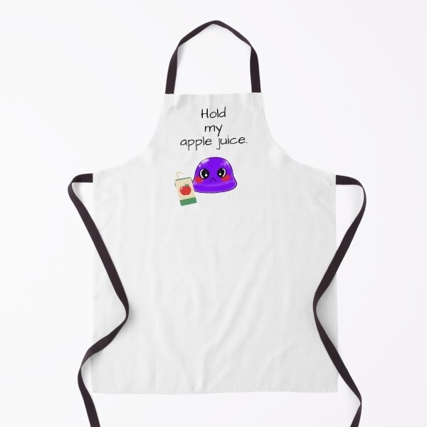 Item preview, Hold my apple juice sassy Tiny Purple Blob emoji designed and sold by TinyPurpleHouse.