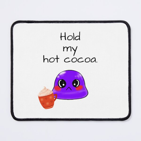 Item preview, Hold my hot cocoa sassy Tiny Purple Blob emoji designed and sold by TinyPurpleHouse.