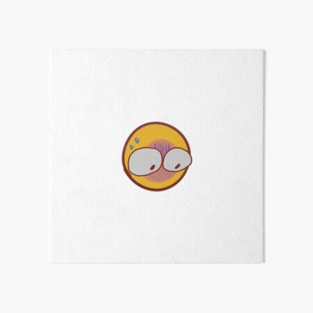 Cartoon Yellow Smiley Face Emoji Emoticon Surrendering in Fear Posters, Art  Prints by - Interior Wall Decor #1413892