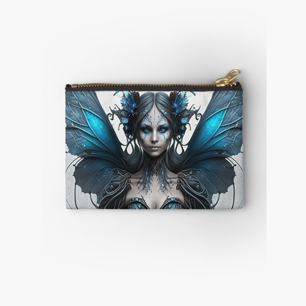 Item preview, Gothic Style Fairy (Fae) with Blue Flowers in Her Hair designed and sold by Dragonstrom.