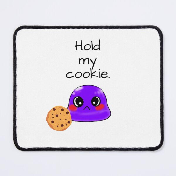 Item preview, Hold my cookie sassy Tiny Purple Blob emoji designed and sold by TinyPurpleHouse.