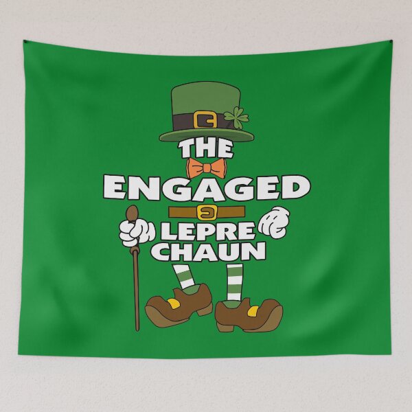 Artikelvorschau, The Engaged Leprechaun St Patrick's Day Celebration Matching Outfits Group Attire entworfen und verkauft von onicon.