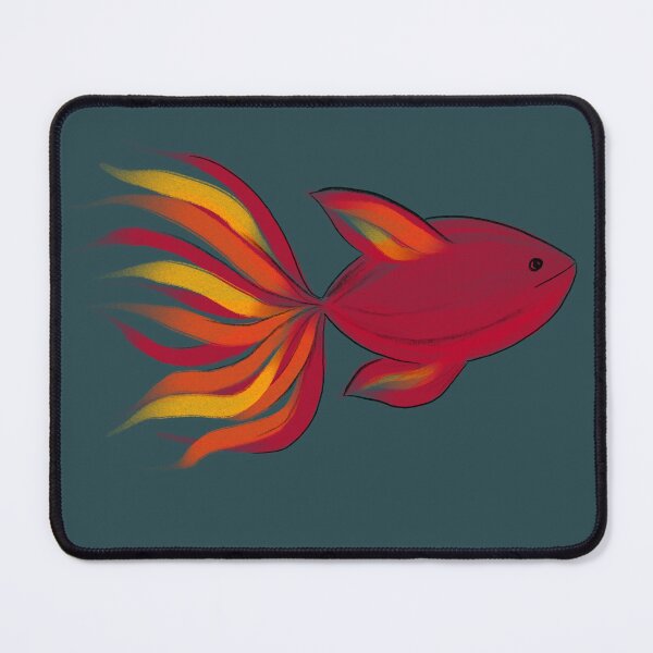 Item preview, Fiery red fish designed and sold by anaskwi.