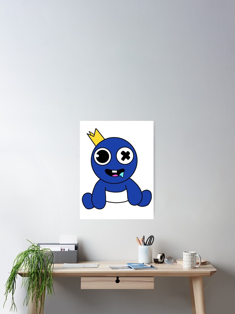 Rainbow friends cute blue baby | Greeting Card