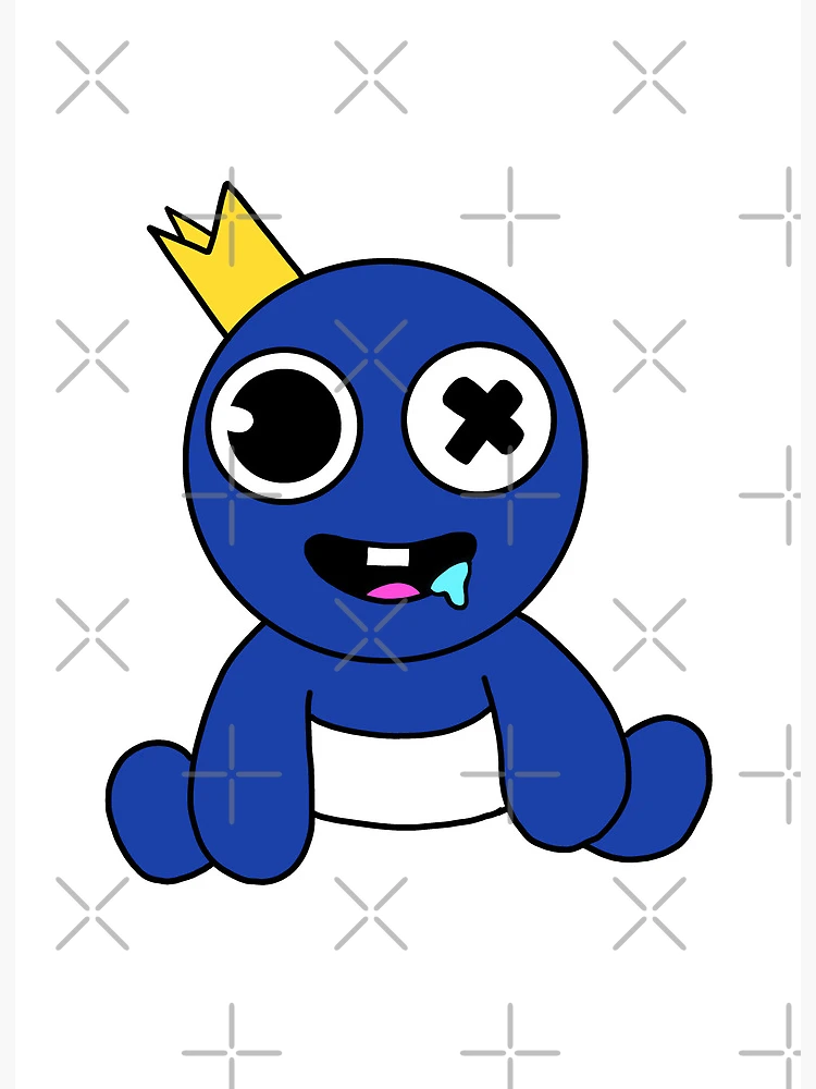 Chibi Blue by Rainbow friends Media free printing