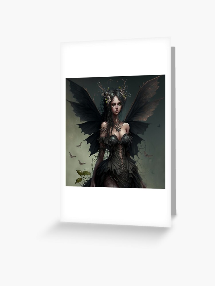 Fairy Fae Greetings Card - African Queen Fairy Fae Greetings Card - African Queen