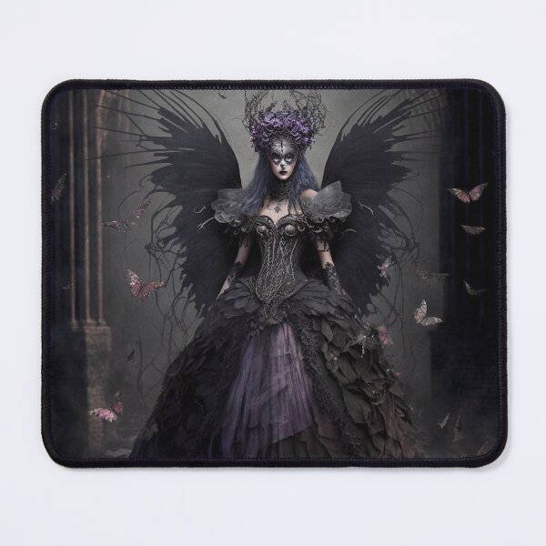 Item preview, Haunting & Unsettling Dark Gothic Style Fairy (Fae) with Tattered Raven Wings designed and sold by Dragonstrom.