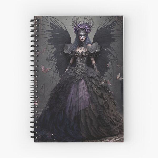 Item preview, Haunting & Unsettling Dark Gothic Style Fairy (Fae) with Tattered Raven Wings designed and sold by Dragonstrom.