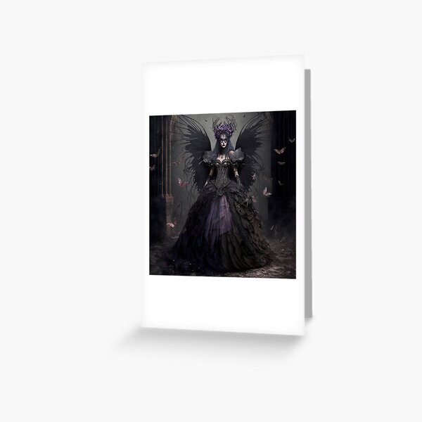 Fairy Fae Greetings Card - African Queen Fairy Fae Greetings Card - African Queen