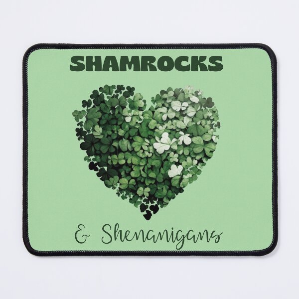 Item preview, Shamrocks and Shenanigans with clover heart designed and sold by Deedy  Studio.