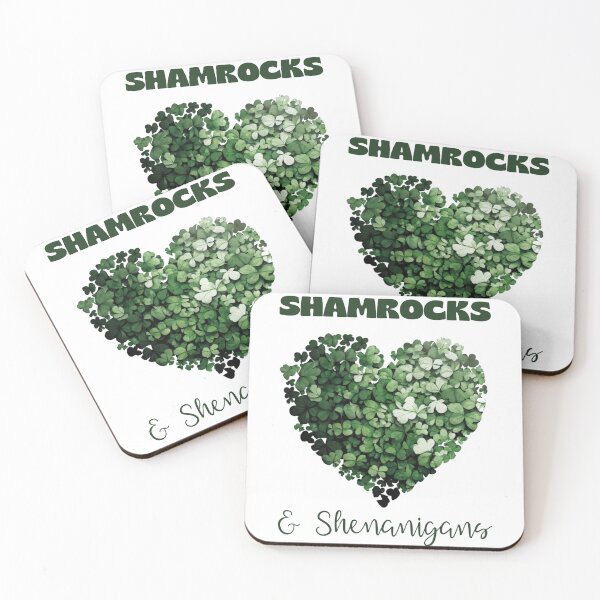 Item preview, Shamrocks and Shenanigans with clover heart designed and sold by Deedy  Studio.
