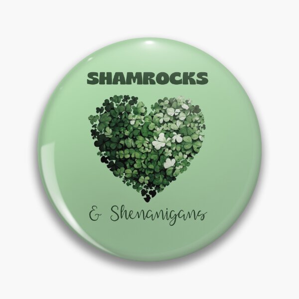 Item preview, Shamrocks and Shenanigans with clover heart designed and sold by Deedy  Studio.