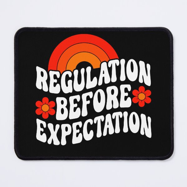 Item preview, Regulation Before Expectation Retro Neurodiversity Therapist T-Shirt designed and sold by KGN CREATIVITY.