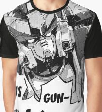 Gundam Wing Manga Heavyarms Graphic T-Shirt