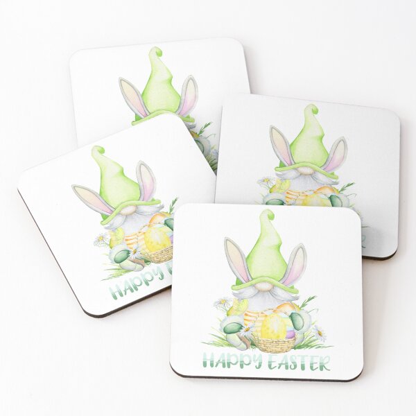 Item preview, Happy Easter - Easter Gnomes Green designed and sold by Trinket-Trickster.