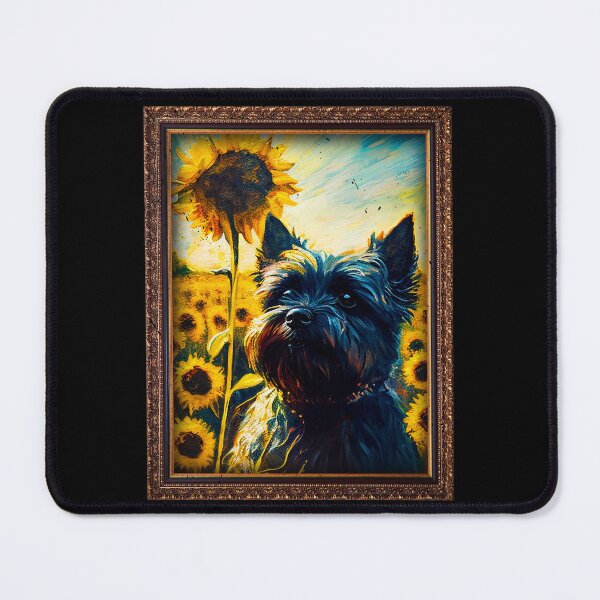 Item preview, Affenpinscher Sunflower Painting Adorable Dog designed and sold by rafaeltto.