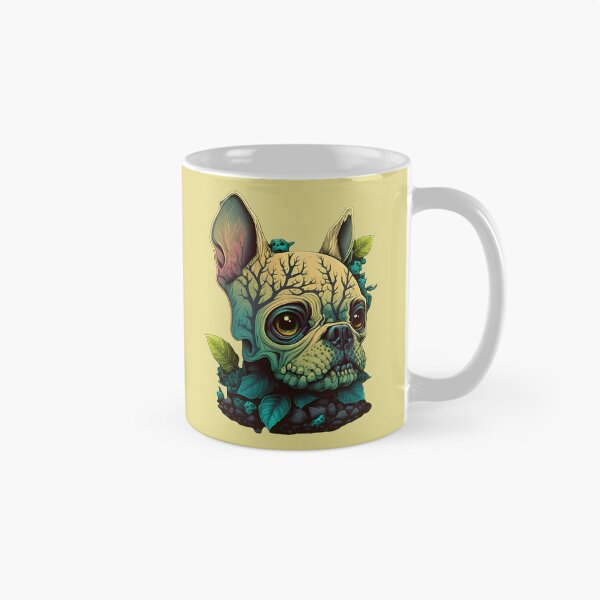 Item preview, French bulldog monster skull designed and sold by GforAL.
