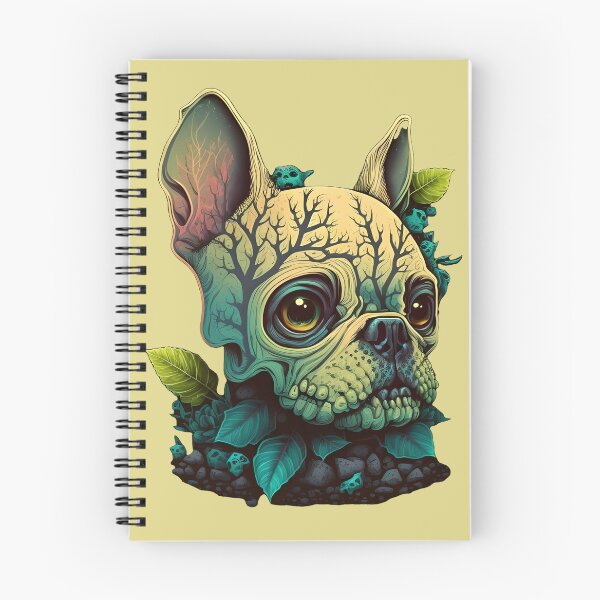 Item preview, French bulldog monster skull designed and sold by GforAL.