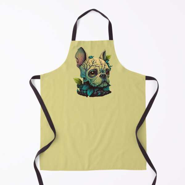 Item preview, French bulldog monster skull designed and sold by GforAL.