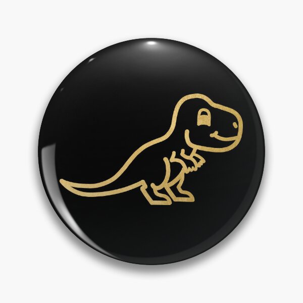 Item preview, Cute Little Baby Dinosaur - Gold designed and sold by LadySquiggle.